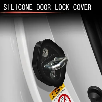 1 Komplekti Auto Silikona Samazinātu Trokšņa Durvju slēdzenes Aizsargs Slēgmehānismi Aizbāzni, kas Attiecas uz Honda Accord, Civic CRV HRV Odyssey