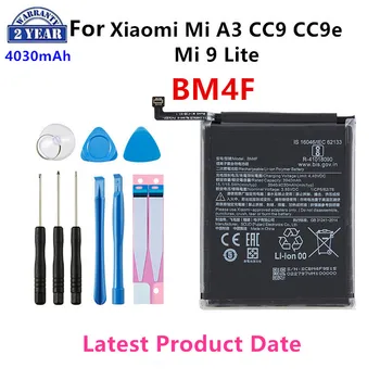 100% Oriģinālā BM4F 4030mAh Akumulatoru Xiaomi Mi A3 CC9 CC9e Mi 9 Lite Augstas Kvalitātes Tālruņu Rezerves Baterijas +Instrumenti