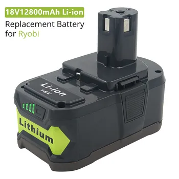 18V12800mAh Li-ion Baterijas par Ryobi VIENS+ bezvada elektriskais Instruments BPL1820 P108 P109 P106 P105 P104 P103 RB18L50 RB18L40