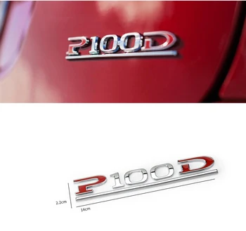 1x P100D P90D P85D P75D Uzsvērt, ABS Vēstules Emblēmu Auto Stils Bagāžnieka Nozīmīti, Uzlīmi, Sarkana Melns uz Tesla Modelis 3 Modelis X Modelis S
