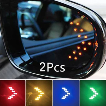 2gab Auto, LED gaismas, Atpakaļskata Spogulis Bultiņu Panelī, Vieglo automašīnu produktu Spogulis mazda cx-5 2018 golf 7 gti seat ibiza fr mazda c