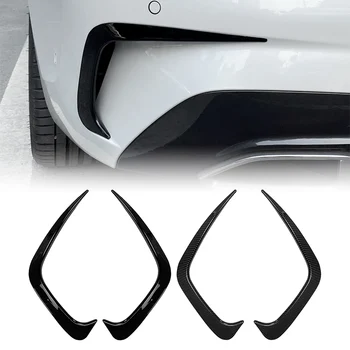 2gab Automašīnas Aizmugurējo Buferi Miglas lukturi Uzacu BMW 3. Sērijas G20 2019-2020 Oglekļa Šķiedras ABS Vāciņš Melns, Apdare Daļas