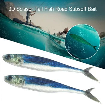 2gab Zvejas Lures 12.5/16cm 3D Bionisko Zvejas Lures Ēsmu, Velcēšanas Sāls Swimbait par Bass Zvejas Thkfish Tuncis Skumbrijas Jūras ūdens