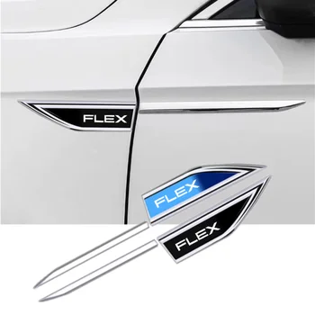 3D Metāla Auto Emblēma, Logo Fender Asmens Decal Žetons Auto Virsbūves Aizsardzības Uzlīme Ford flex Auto Auto Aksesuāri