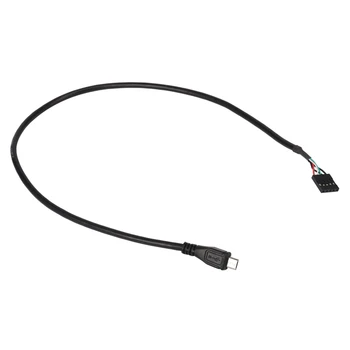 (6 Gab.) 50CM 5 Pin Mātesplati Sieviešu Galvene Micro-USB iemavu, Dupont Extender Cable (5Pin/Micro-USB)