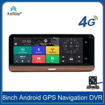 Anfilite 8 Collu 4G Android Navigācijas Auto DVR, GPS 1080P Video Ieraksti ADAS dash cam Kameras Tālvadības Uzraudzību DVRS