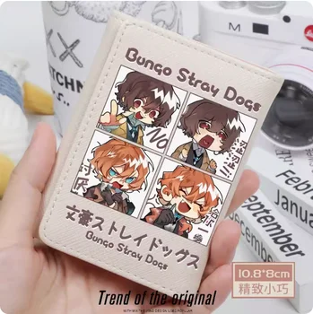 Anime Bungo Klaiņojošiem Suņiem osamu dazai Modes Maciņš PU Maku Karte Monētas Hasp Naudas Maiss Cosplay Dāvanu B206