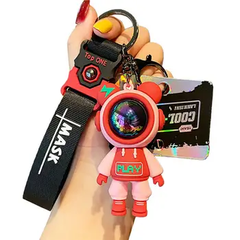 Atslēgu piekariņi PVC Atslēgu Gredzens Anti-fall Moderns Karikatūra Robots Lācis Auto Mugursoma Atslēgu piekariņi Rotaslietas, Aksesuāri