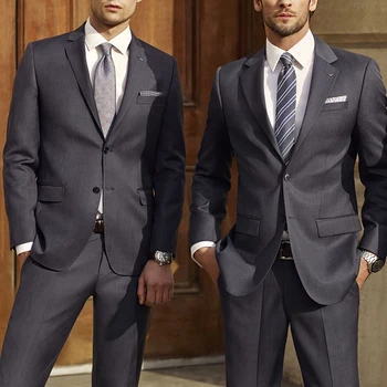 Augstas Kvalitātes Uzvalki, Vīriešu Smart Casual Oficiālu Kāzu Uzvalku 2 Gabals Iecirtums Atloks Divas Pogas Žakete Modes Vīriešu Uzvalku 2023