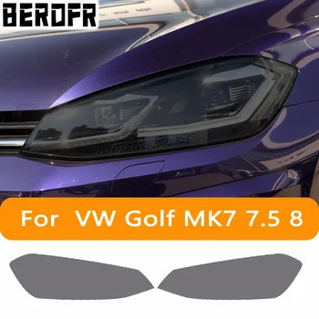 Auto Lukturu Krāsa Melna ar aizsargplēvi Taillight Pārredzamu TPU Ielīmi, Volkswagen, VW Golf 7 8 MK7 2014-2022 Piederumi