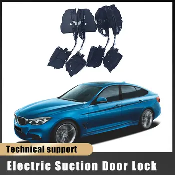BMW 3. sērijas LI L F30 F35 Auto Soft Close Durvju aizkritņa slēdzeni, kura Iet slēdzenes Cilindra Auto Elektriskās Absorbcijas Iesūkšanas Klusums Tuvāk