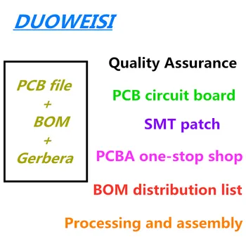 BOM ar vienu PCB plates SMT plāksteris apstrāde un montāža