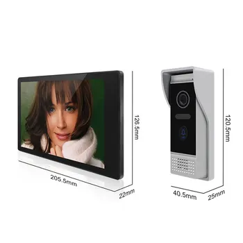 Collu Bezvadu Wifi Smart Home Video Durvju komplekts Intercom Sistēma ar 1080p Ūdensnecaurlaidīgs Durvju Kameru