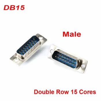 DB15 Savienotājs Vīrietis Galvas Spraudnis-Ligzda 2 Rindu Caurumu/pin Ligzdas Adapteri D Dubultu Rindu 15 Core Metināšanas Veidu DP15