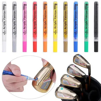Daudzkrāsains Golfa Accesoires Sauļošanās, Kas Aptver Jaudas Tintes Pildspalvu Akrila Gleznotājs Golf Club Pildspalvas Krāsa Mainās Pildspalvu