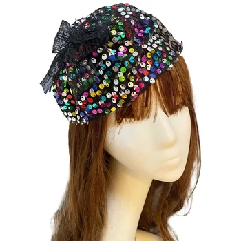 Francijas Puse Vizuļi Cepuri Hairband Līgavu Galvas Pusi Dzijas Cepuri Galvassegu Vintage Kāzu Galvas stīpa