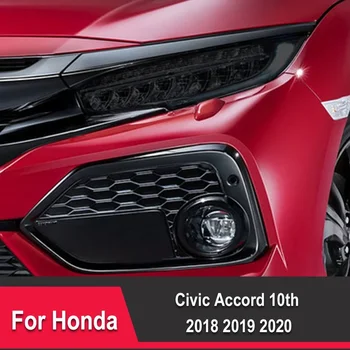 Honda Civic Accord 10. 2018 2019 2020 Auto Lukturu aizsargplēvi priekšējo Lukturu Atjaunošana, Caurspīdīgs Black TPU Uzlīme