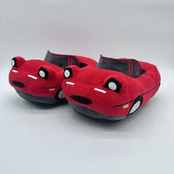 Kawaii Sporta Auto Tupele Plīša Rotaļlietas Dizaina 26cm Gudrs Mīkstu Pildījumu Plushie Lelles, Siltas Pieaugušo Mīļotājiem Mājas Apavi Ziemassvētku Dāvanas