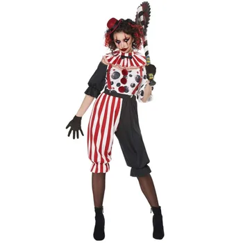 Klauns Kostīmi Cosplay Sieviešu Šausminošs Joker Jumpsuit Halloween Bērniem Cirks Maskēties Kostīmi Karnevāla Posmā Modes Apģērbu