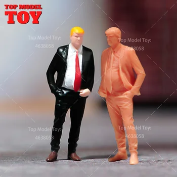 Krāsotas Miniatūras 1/87 1/64 1/43 Trumpis Uzvalks Vīriešu Skatuves Dekorācijas Attēls Modelis Lelles Unpainted Transportlīdzekļu Rotaļlietas
