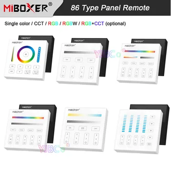 Miboxer 86 Tipa reostats Slēdzis Vienu krāsu, Smart Touch Panelis KMT/RGB/RGBW/RGB+PKT LED Kontrolieris 3 V 110V, 220V bezvadu Tālvadības