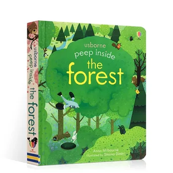 Milu Oriģināls angļu Bilžu Grāmata Palūrēt Iekšā Mežā Popular Science Usborne Bērnu Valdes lasīt vairāk
