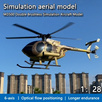 Noliktavā Rc Laikmetā Jaunu 1:28 C189 Putnu Rc Helikopters Ilknis Md500 Dual Brushless Simulācijas Modelis 6-Ass Gyro Simulācijas Modelis, Rotaļlietas