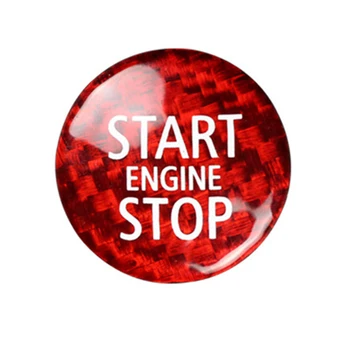 Oglekļa Šķiedras Dzinēja Start Stop Pogu, Melns Vāka Uzlīme Mini Cooper R55 R56 R57 R58 R59 R60, R61(A)