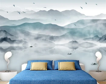 Pielāgotus foto tapetes, abstract tintes ainavu glezniecība mūsdienu dzīvojamā istaba guļamistaba fona tapetes sienām 3 d