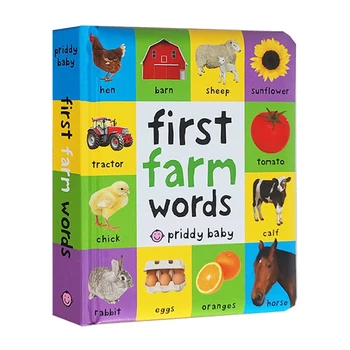 Pirmās 100 Saimniecību Vārdiem, Baby Bērnu grāmatas vecumā 1 2 3, angļu bilžu grāmata 9780312522834