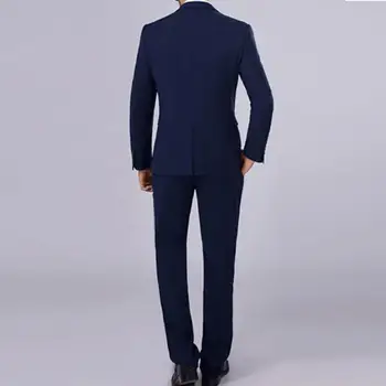 Praktiskā Biznesa Uzvalks Mīksts Klasisko Portable Slim Fit Ar Vienu Pogas Līgavainim Uzvalks Līgavainim Uzvalks Plašu Piemērošanu