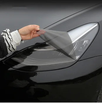 Priekšējais Lukturis Auto Stils Uzlīme Par Tesla Model XSY 3 galvenajiem Lukturiem, TPU Kūpinātas Melni priekšējie Lukturi Aizsargs Plēve, auto uzlīmes