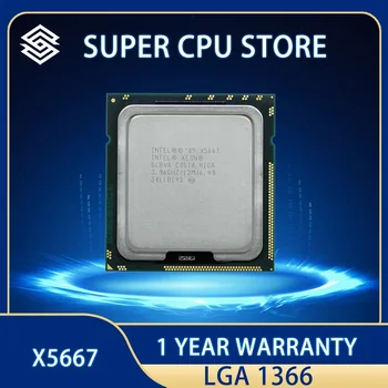 Procesors X5667(12M Kešatmiņu,3.06 GHz)Četrkodolu LGA1366 Xeon X5667 Servera CPU Xeon X5667 Desktop CPU,X5667 CPU,95W