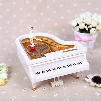Radošā Mistery Box Garā Kārba Klavieres Modeli, Metāla Antīkās Mūzikas Kastes Dāvanas Mana Draudzene Music Box Mājas Apdare