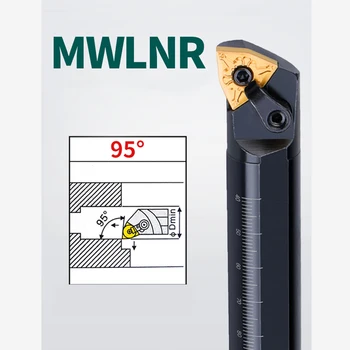 S16Q-MWLNR06 S16Q-MWLNR08 S20R-MWLNR08 S25S-MWLNR08 S16Q-MWLNL08 Iekšējais Pagrieziena Rīku Joslā MWLNR CNC Virpu, Griešanas Rīki Turētājs
