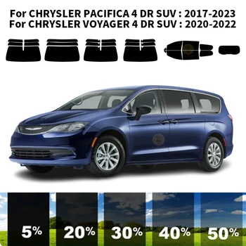Sagrieztos nanoceramics auto UV Window Tint Komplekts Automobiļu Logu Plēves, Par CHRYSLER VOYAGER DR 4 SUV 2020-2022