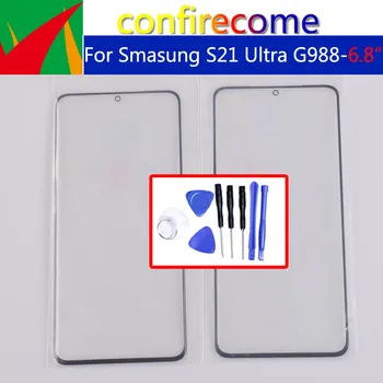 Samsung Galaxy S21 Ultra G988 SM-G998B Touch Screen Priekšējais LCD Stikla Paneli Ārējā Stikla Lēcas Ar OCA Dobi Līmes Nomaiņa