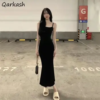 Seksīga Kleita Bez Piedurknēm Sievietēm Vasarā Cieta Taures Dizaina Backless Kluba Streetwear Tautas Partija Korejiešu Stilā Ulzzang Šiks