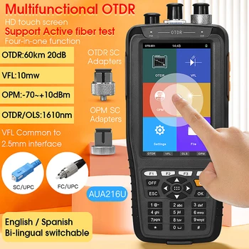 Smart OTDR AUA216A/U 28U/A 280U/A 1310 1550nm 1610nm ar VFL/OPM/OLS Touch Screen OTDR Optisko Laika Domēna Reflectometer