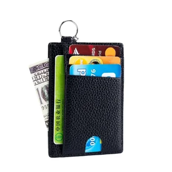 Tīrtoņa Krāsu Maza Karte Piedurknēm Nekustamā Pikaps Soma Atslēgu piekariņi RFID Anti-theft Suku Ultra-thin Mini Kartes Piedurknes Var Pakārt Kaklā