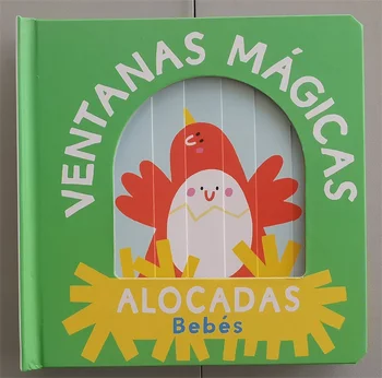 Vecāku Bērnu Bērni spāņu Grāmatas Sākumā, Izglītības Apgaismības Gudrs Attēlu Interesantu Stāstu Lasot 3D Kartona Grāmatu Vecuma 1-4