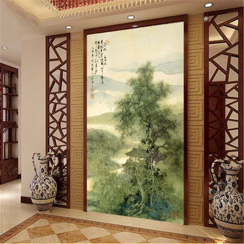beibehang papel de parede Ķīnas ainavu glezniecības personalizētu pasūtījuma ekrāna tapetes skaistas lielas sienas tapetes