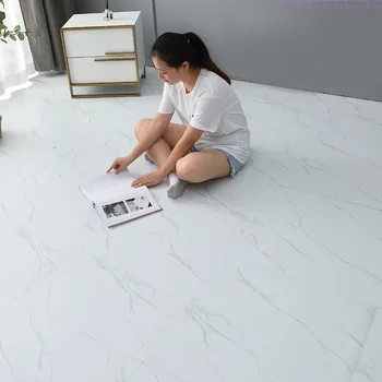 uzlīmes ūdensizturīgs pašlīmējošas marmora imitācija dzīvojamā istaba vannas istaba virtuves flīžu grīdas uzlīmes PVC mājas grīdas apdare sienas