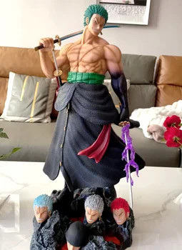 viens gabals stāvēt pozā Roronoa Zoro anime rīcības cīņa skaitļi pvc statuja 50cm Roronoa Zoro modelis kolekcijas lelle zēns, rotaļlietas, dāvanas,