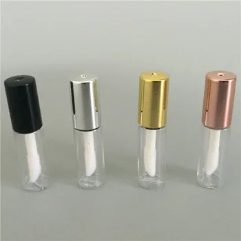 1.2 ML Tukšs Lūpu Spīdums Caurules Rose Gold DIY Plastmasas Elegants Šķidro Lūpu krāsu Konteineru Kārta Mini Lipgloss Parauga Pudele