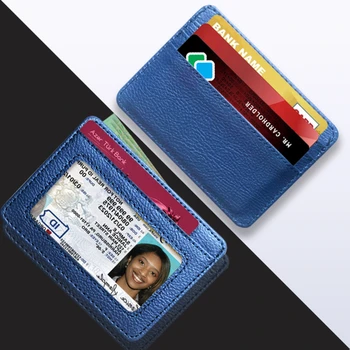 1PC Kartes Turētājs Slim Bankas Kredīta Kartes ID Kartes Vāciņu Monētu Maisiņš Gadījumā Seifa Organizators Sievietes Vīrieši vizītkaršu Turētājs Maki