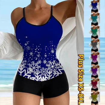 2023 Dāmas Sexy Tankini Jauns Dizains, Poligrāfijas Beachwear Sieviešu Modes Augsta Vidukļa Peldkostīmu Vasarā Sieviete Divas Gabals Monokini