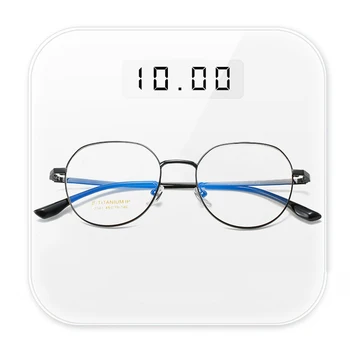 2023 Jaunu Tendenci, Daudzstūris Retro Tīra Titāna Brilles Rāmis Vīriešu Personības Optisko Recepšu Brilles Rāmi Sievietēm