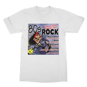 80's Rock Classic Unisex T-krekls Vintage Stilā 70-80s
