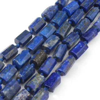 8x11 mm Dabas Lapis Lazuli Cilindra Formas krellītēm Par Rotu Veidošanas Piederumi DIY Aproce, Kaklarota, 7.5 collas Daļa